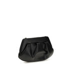 THEMOIRè Black Recycled Leather Shoulder Bag
