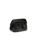 THEMOIRè Black Recycled Leather Clutch Bag