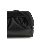 THEMOIRè Black Recycled Leather Clutch Bag
