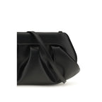 THEMOIRè Black Recycled Leather Shoulder Bag