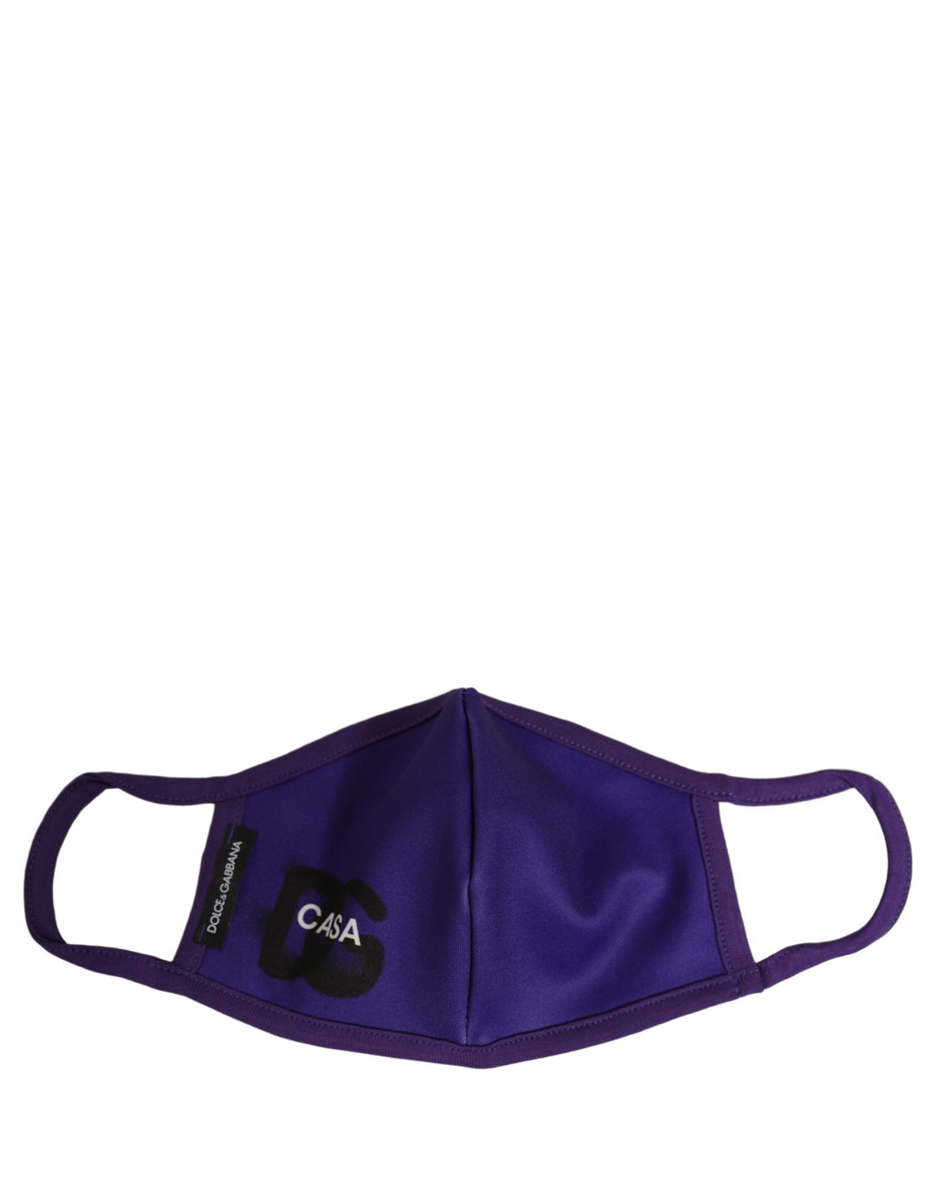 Dolce & Gabbana Purple Polyester DG CASA Logo Elastic Ear Strap Face Mask