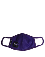 Dolce & Gabbana Purple Polyester DG CASA Logo Elastic Ear Strap Face Mask