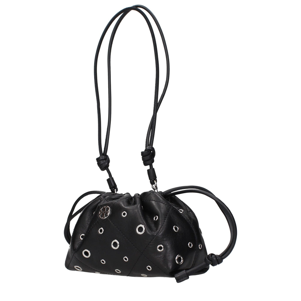Tory Burch Black Leather Shoulder Bag