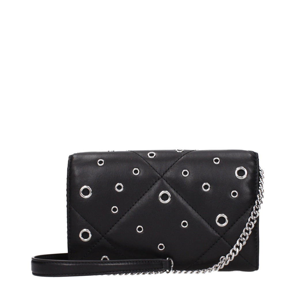 Tory Burch Black Leather Clutch Bag