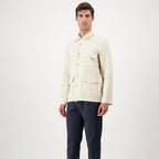 Autore Beige Linen Full-Length Jacket