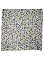 Dolce & Gabbana White Blue Floral Square Foulard Scarf