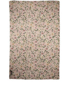 Dolce & Gabbana Pink Silk Floral Chiffon Long Stole Scarf