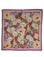 Dolce & Gabbana Multicolor Floral Cashmere Foulard Scarf