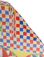 Dolce & Gabbana Multicolor Silk Carretto Foulard Scarf