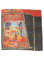 Dolce & Gabbana Multicolor Silk Printed Square Foulard Scarf