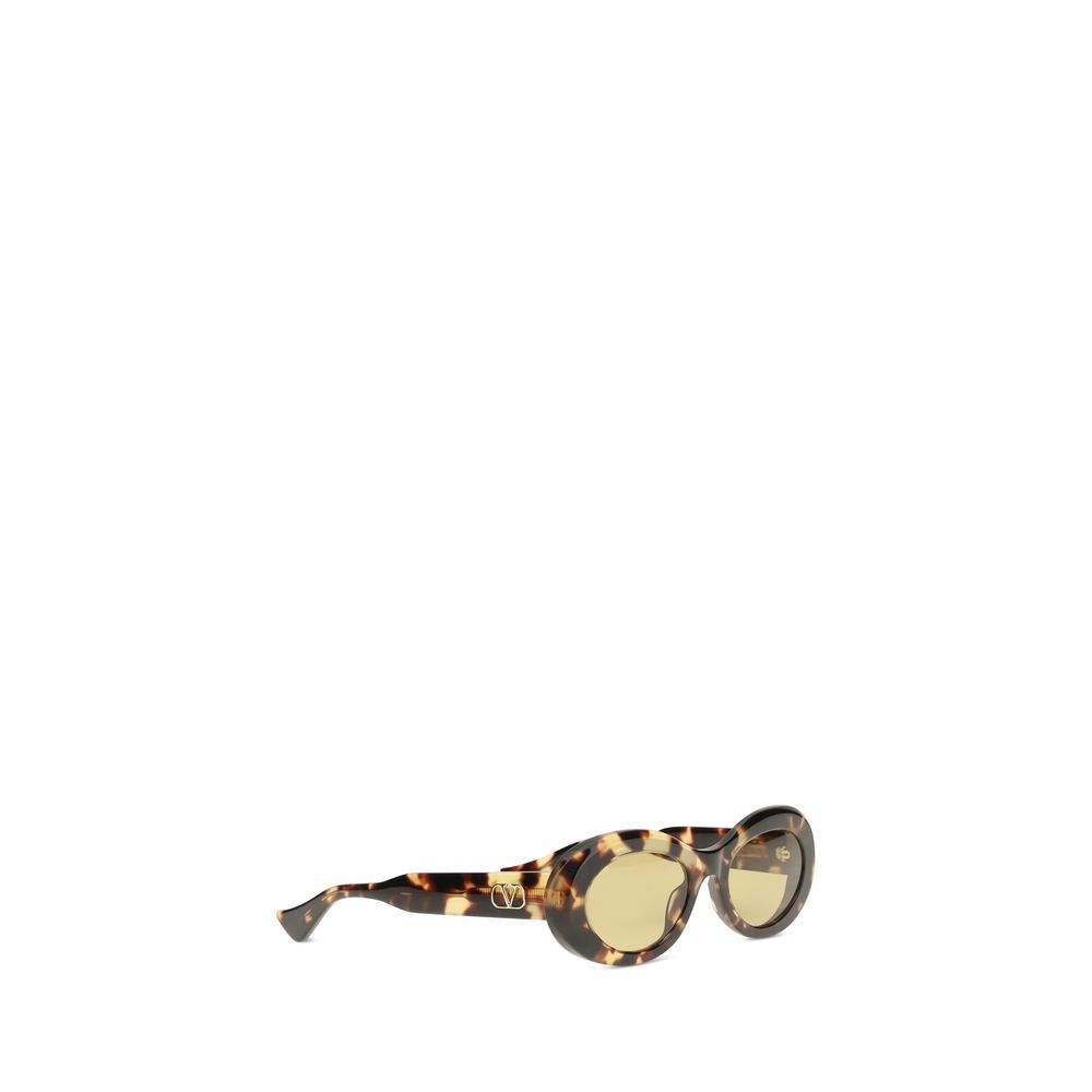 Valentino Garavani Brown Acetate Sunglasses