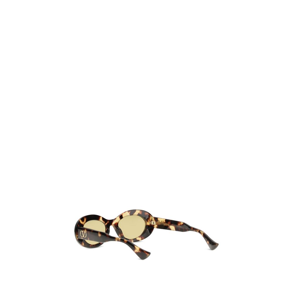 Valentino Garavani Brown Acetate Sunglasses
