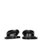 Jil Sander Black Leather Flip-Flop Sandals