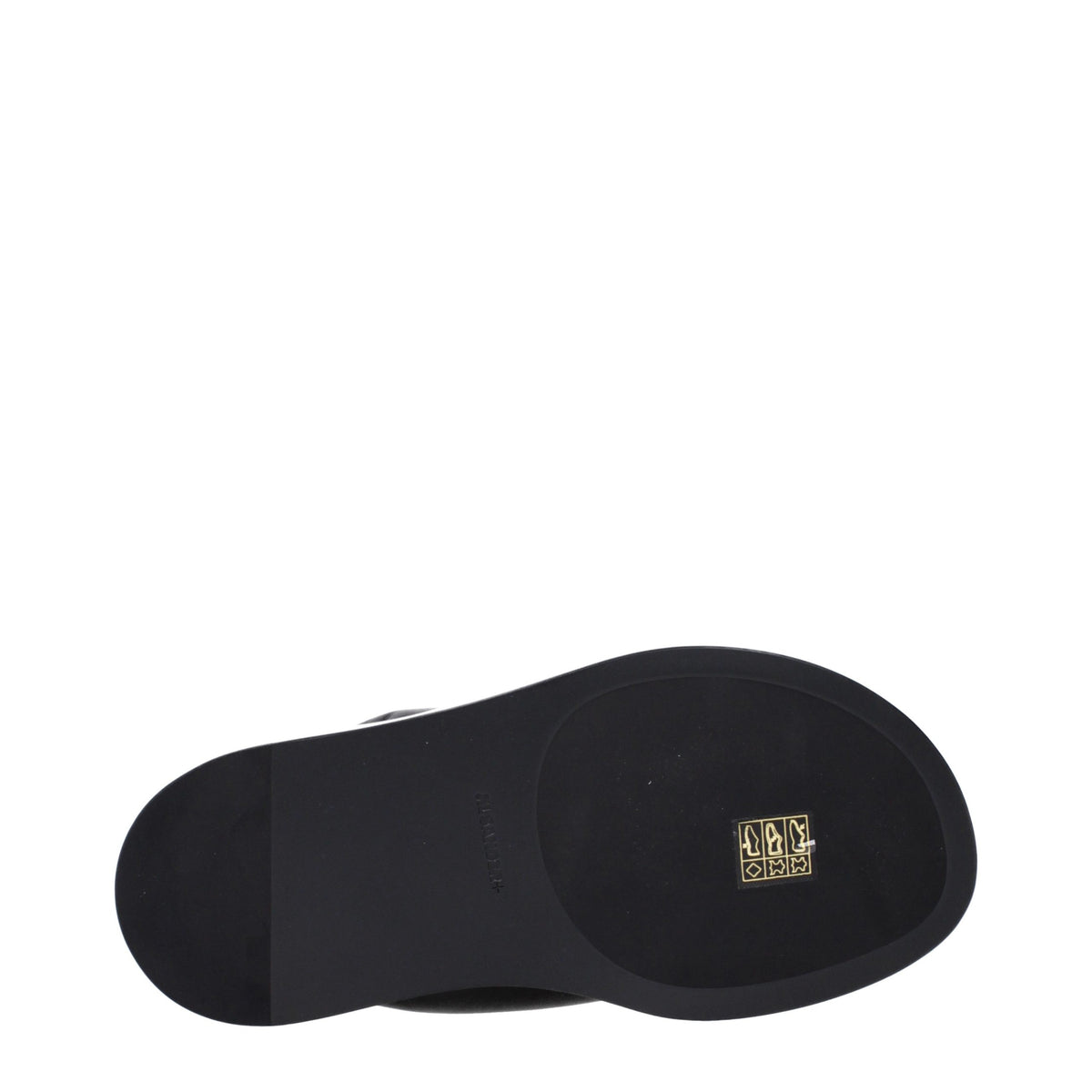 Jil Sander Black Leather Flip-Flop Sandals