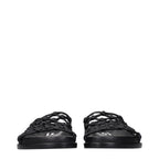 Jil Sander Black Leather Slippers