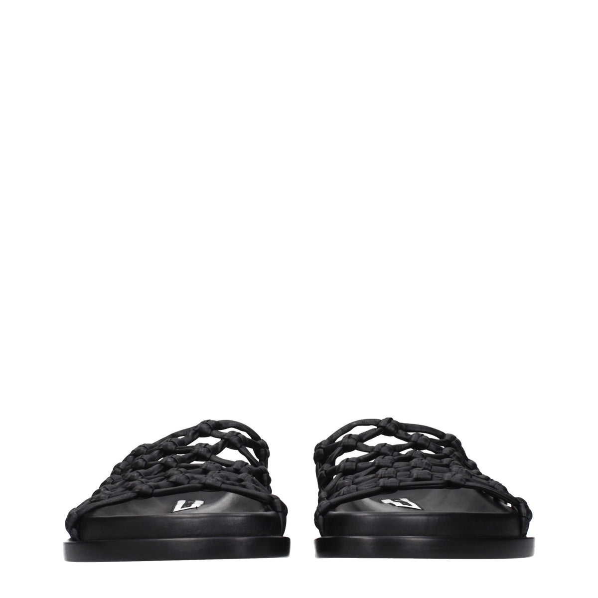 Jil Sander Black Leather Slippers