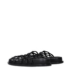 Jil Sander Black Leather Slippers