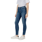Armani Exchange Blue Cotton Skinny Jeans
