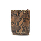 Benedetta Bruzziches Brown Calf Leather Bos Taurus Backet Bag
