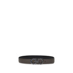 Ferragamo Brown Calf Leather Bos Taurus Regular Belt