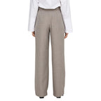 Only Beige Polyester Dress Pants
