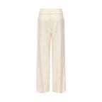Only Cream Polyester Dress Pants