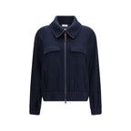 Brunello Cucinelli Blue Cotton Sweatshirt