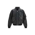 ALPHA INDUSTRIES Black Lambskin Leather Jacket