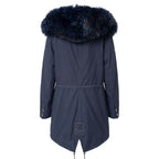 Mr&Mrs Italy Blue Cotton Women's Jacket