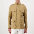 Autore Beige Cotton Full-Length Jacket