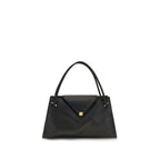 Versace Black Calf Leather Bos Taurus Shoulder Bag