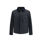 Belstaff Blue Cotton Full-Length Jacket