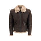 Belstaff Brown Lamb Leather Full-Length Jacket