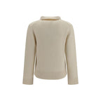 Extreme Cashmere White Cashmere Sweater
