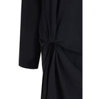 Balenciaga Black Cotton Casual Dress