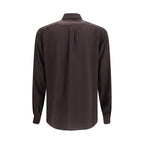 Dolce & Gabbana Brown Silk Shirt
