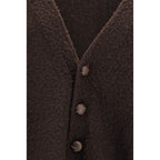 Golden Goose Brown Wool Oves Aries Cardigan