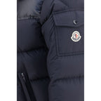 Moncler Blue Goose Down Full-Length Jacket