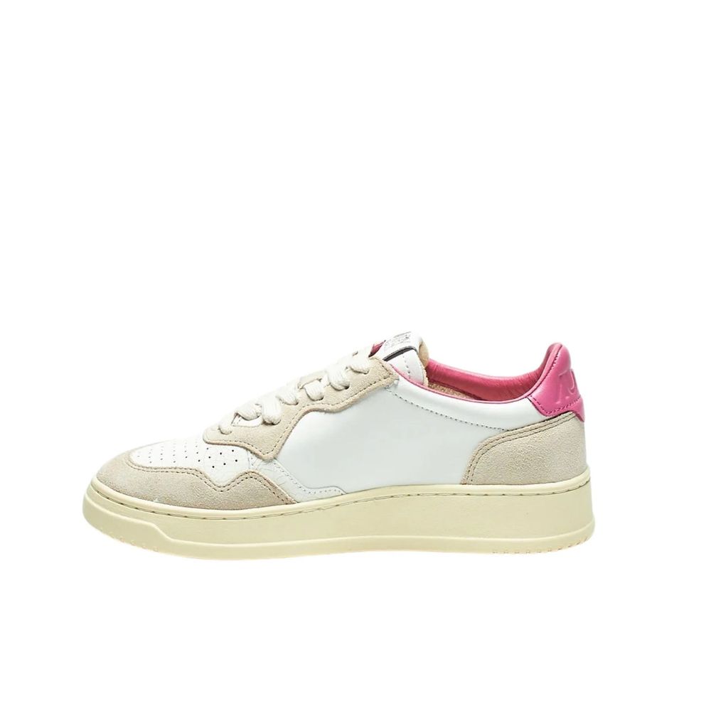 Autry White Leather Low Top Sneakers