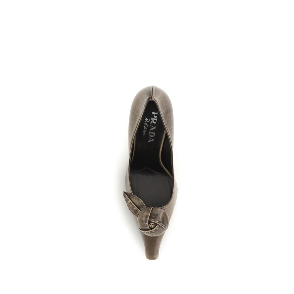 Prada Beige Goatskin High Heel Pumps