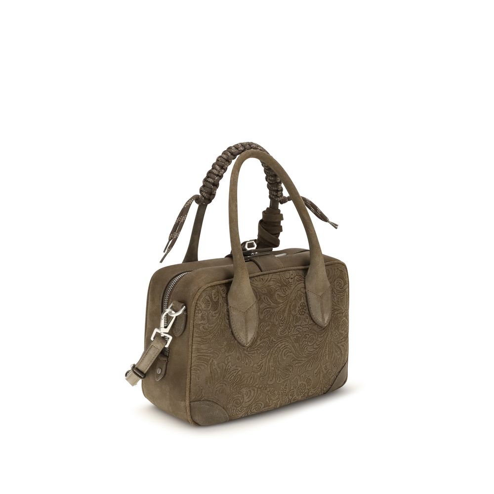 Golden Goose Brown Calf Leather Bos Taurus Handbag