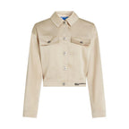 Karl Lagerfeld Beige Polyester Full-Length Jacket