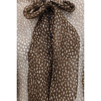 Brunello Cucinelli Brown Silk Pattern Shirt