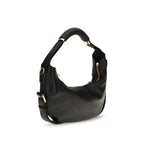 Moschino Black Calf Leather Bos Taurus Shoulder Bag