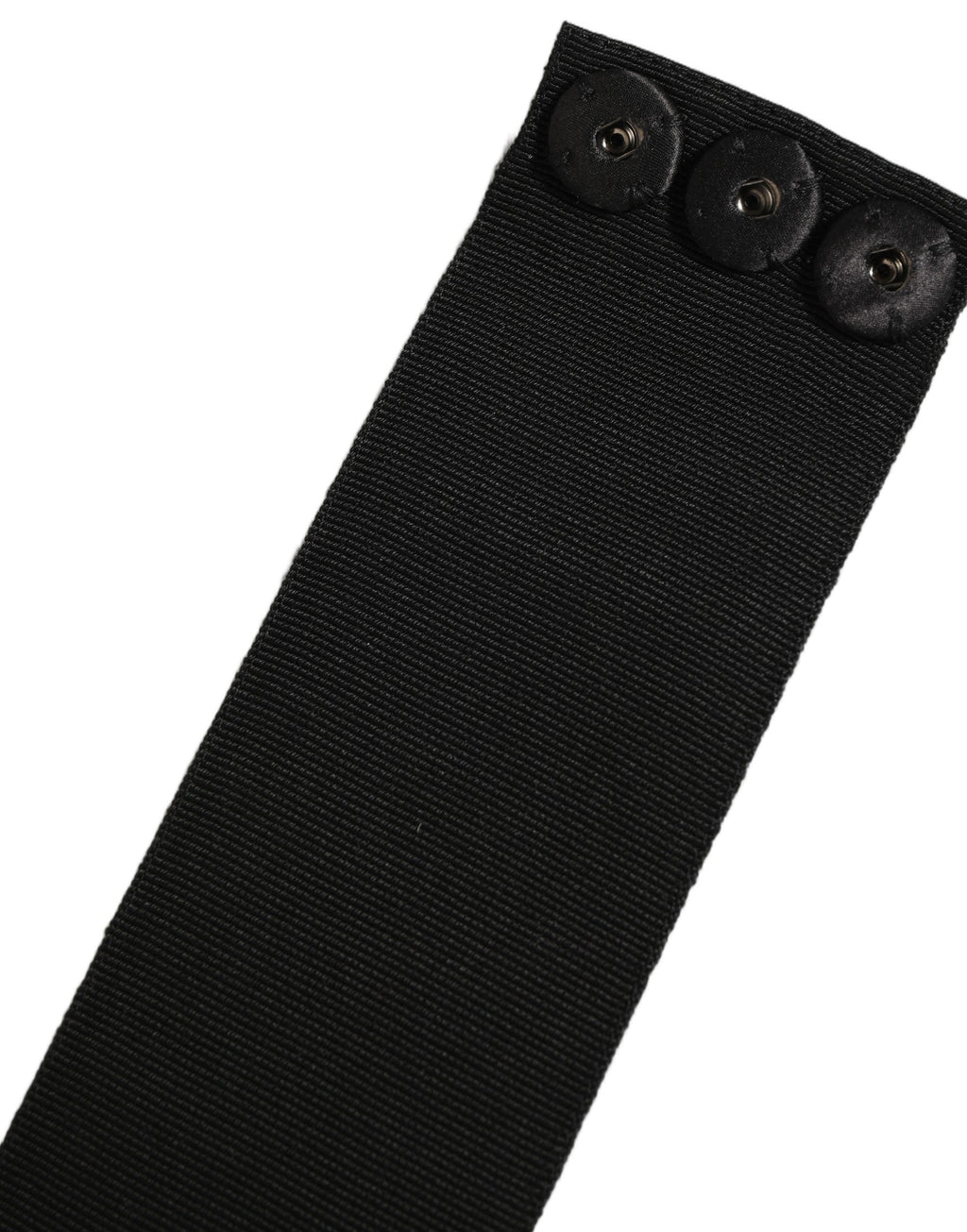 Dolce & Gabbana Black Cotton Wrap Around Tie Cintura Belt