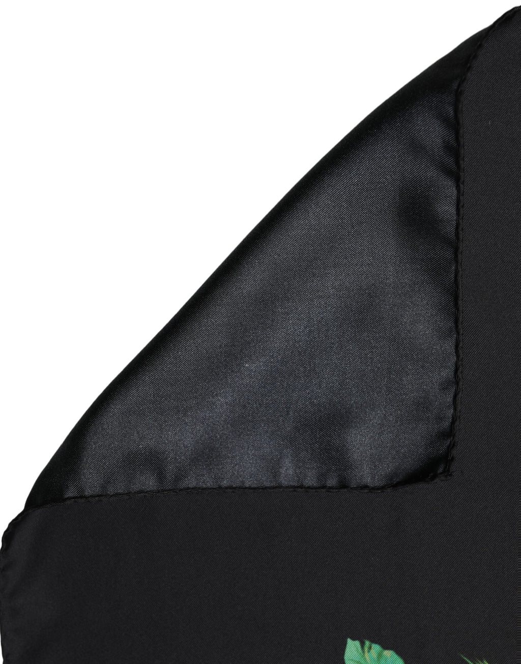 Dolce & Gabbana Black Tropical Sunset Square Foulard Scarf