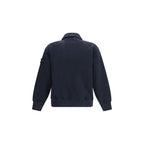 Stone Island Blue Cotton Sweatshirt