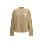 Ami Paris Beige Alpaca Vicugna Pacos Sweatshirt