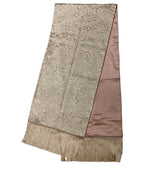 Dolce & Gabbana Pink Silk Fringes Neck Wrap Foulard Scarf