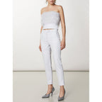 Patrizia Pepe White Polyester Dress Pants